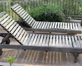 2pc Royal Teak Rustic Teak Patio Lounge Chairs	32x27x78in	HxWxD	SC132
