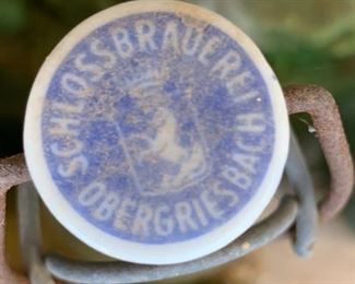 31pc Antique Schlossbrauerei Obergriesbach Flip-top Beer Bottles	11in H		SC143