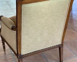 2pc Sherrill Furniture Carved Wood Frame Chairs PAIR	39x28x32in	HxWxD	SC151