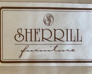 2pc Sherrill Furniture Carved Wood Frame Chairs PAIR	39x28x32in	HxWxD	SC151