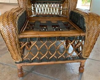 Palecek Wicker Chair w/ Ottoman	38x28x27in	HxWxD	SC152