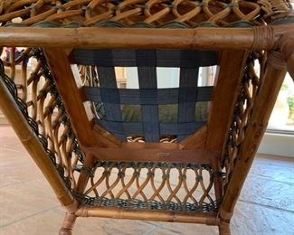 Palecek Wicker Chair w/ Ottoman	38x28x27in	HxWxD	SC152