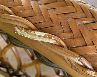 Palecek Wicker Chair w/ Ottoman	38x28x27in	HxWxD	SC152