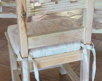 4pc Southwest White Wash Pine Chairs	39x20x20in	HxWxD	SC156