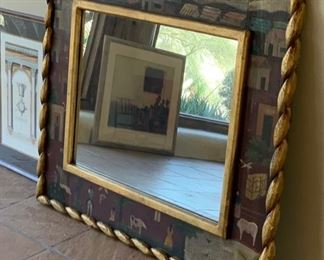 Mexican Villa Handpainted Mirror	40x47x2in	HxWxD	SC157