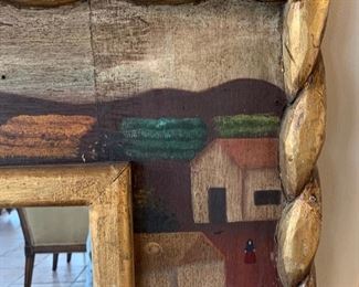 Mexican Villa Handpainted Mirror	40x47x2in	HxWxD	SC157