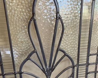 Clear Cut Glass Window Panel  (clear stained glass)	50x32in		SC158