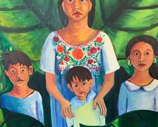 *Original* The Mayans Amy Kandall Painting 4/89	62x54.5x2in	HxWxD	SC162