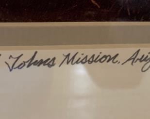 *Signed* St John's Mission Arizona Louis W Cantillo Framed photo	30x33in		SC163