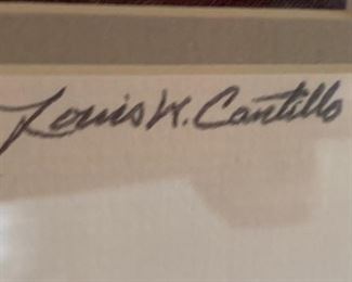 *Signed* St John's Mission Arizona Louis W Cantillo Framed photo	30x33in		SC163