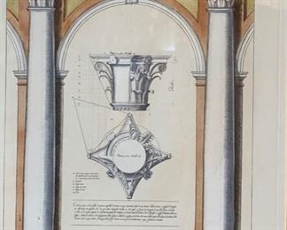 2pc Framed Architectural Prints Speculum Romanae Magnificentiae & Moduli	27x20in		SC161
