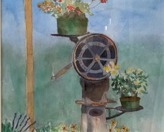 *Original* Art Signed Antiques watercolor	26in x 19.5in		SC164
