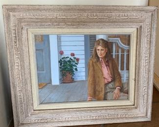 *Original* Art GK Holden Woman on Porch	21x24.5in		SC165