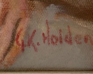 *Original* Art GK Holden Woman on Porch	21x24.5in		SC165