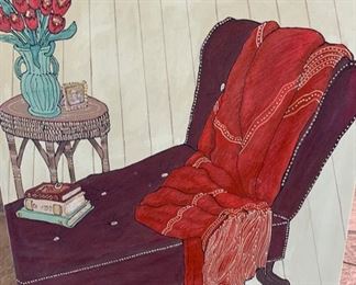 *Original* Art Wendy Hill Woman in bath	51x22in		SC166