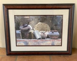 *Original*  Watercolor Art Victor Martinez Pottery Santaca Talima	25x32.5in		SC169