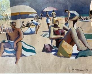 *Original* Art Michael Patterson Beach Scene	41in x 53in		SC172