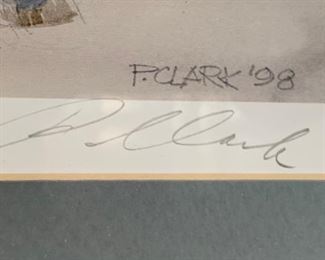 *Signed* P Clark Cow Boss Framed Litho	21x24in		SC179