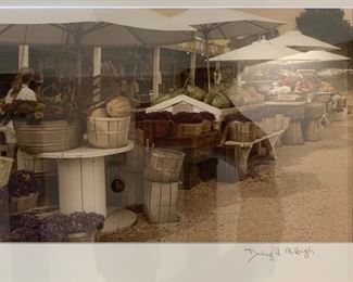*Signed* McHugh Framed Photo Farmers Market	17x21in		SC181