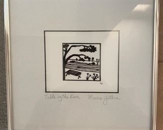 *Signed* Marcia Guthrie Table by the River	8x8in		SC183