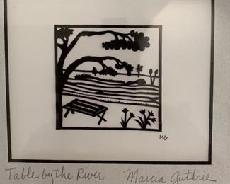 *Signed* Marcia Guthrie Table by the River	8x8in		SC183
