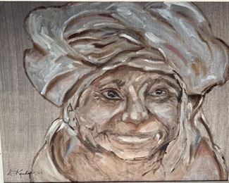 *Original* Art Turban Woman L. Kandall	22.5x27in		SC195