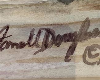 *Original* Art Douglas Walking on the Pier	15.5x16in		SC196