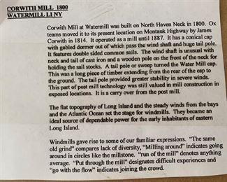 *Signed* Corwith Mill Framed Photo	18x15in		SC211