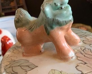 2pc Chinese Foo Dog Ginger Jars PAIR	19in H x 10in diameter at widest		SC213