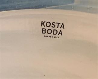 Kosta Boda Sweden Crystal art Glass Bowl/Dish	2.5in H x 12in Diameter		SC217