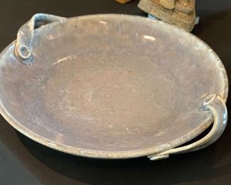*Signed* Pottery Platter w/ handles	3in H x 16.6in Diameter		SC218