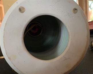 Signed Pottery Vase Lamp	24in H x 6.5in diameter at widest		SC226