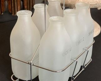 Beach Themed Milk Bottles w/ Rack	12x11x7.5in		SC232