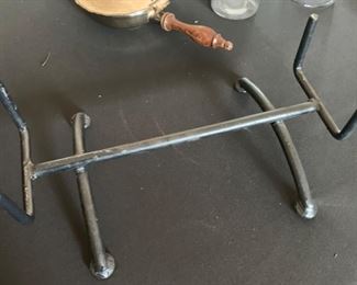 Rustic Wood & Iron Candle Holder	6x16.5x8in		SC235