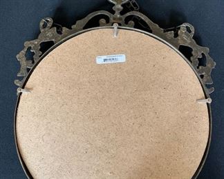 Italy Bronze Round Hanging Mirror	16x14		SC243