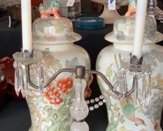 Cast Iron & Crystal 2-Candle Candelabra	15x15x7in without candles	HxWxD	SC246