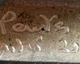 *Signed* Artist Made Polished Silver-Tone Vase	7x2.5x2.5in	HxWxD	SC248