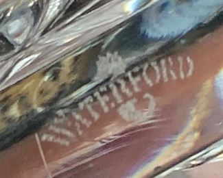 2pc Crystal Vanity Containers Waterford	4.35in H & 3.25in H		SC249