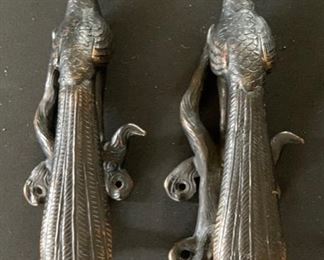 2pc Cast Bronze Pheasant Door Handles	11x4x3.25in	HxWxD	SC258
