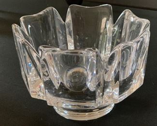 orrefors glass petal bowl	3.25x5.25diamter		SC266