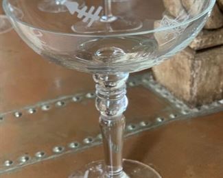 6pc PFG Southwest Etched Margarita Glasses	7in H x 6 in diameter		SC267
