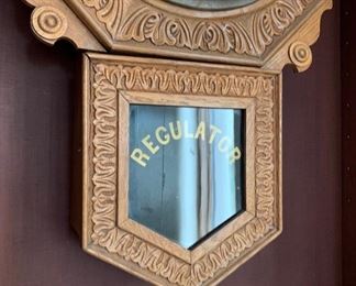 AS-IS Antique Regulator Wall Clock	28x17.5		SC268