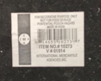 Metal/Glass Floor Vase w/ Faux Plant	40in H		SC269