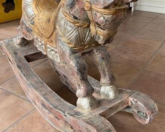 Rustic Wood Rocking Horse	31x14x43in	HxWxD	SC272