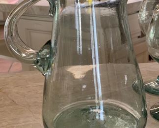 7pc Glass Pitcher & glasses set	8.5in H & 7in H		SC274