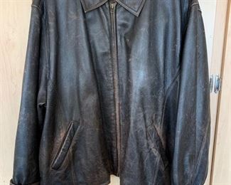 Eddie Bauer Distressed Leather Jacket	XXXL		AF105