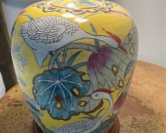 B&P Ceramic peacock design lamp #1of2	26x9		DL4233