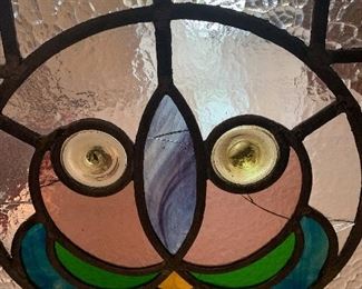 #685E - Stained glass fireplace screen (as is) (30”t x 19”w) - $75