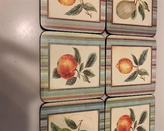 #720E - Adorable Pimpernel coasters - $20.00