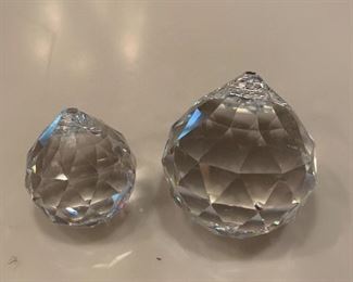 #733E - Faceted crystal prisms - $20.00